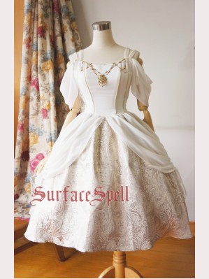 Surface Spell Day & night off shoulder gothic lolita dress (SSG01)